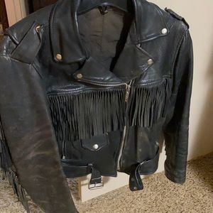 leather riding jacket